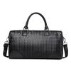 New Men's Hand-held Woven Bag, Horizontal Business Men's Bag, Casual Single Room Oblique Span Briefcase, Simple