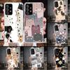 Cartoon Cute Cats Background Phone Case For Samsung Galaxy A51 A52 A71 A72 A42 A32 A22 A02S A12 5G A21S A31 A41 M12 M21 M31S She