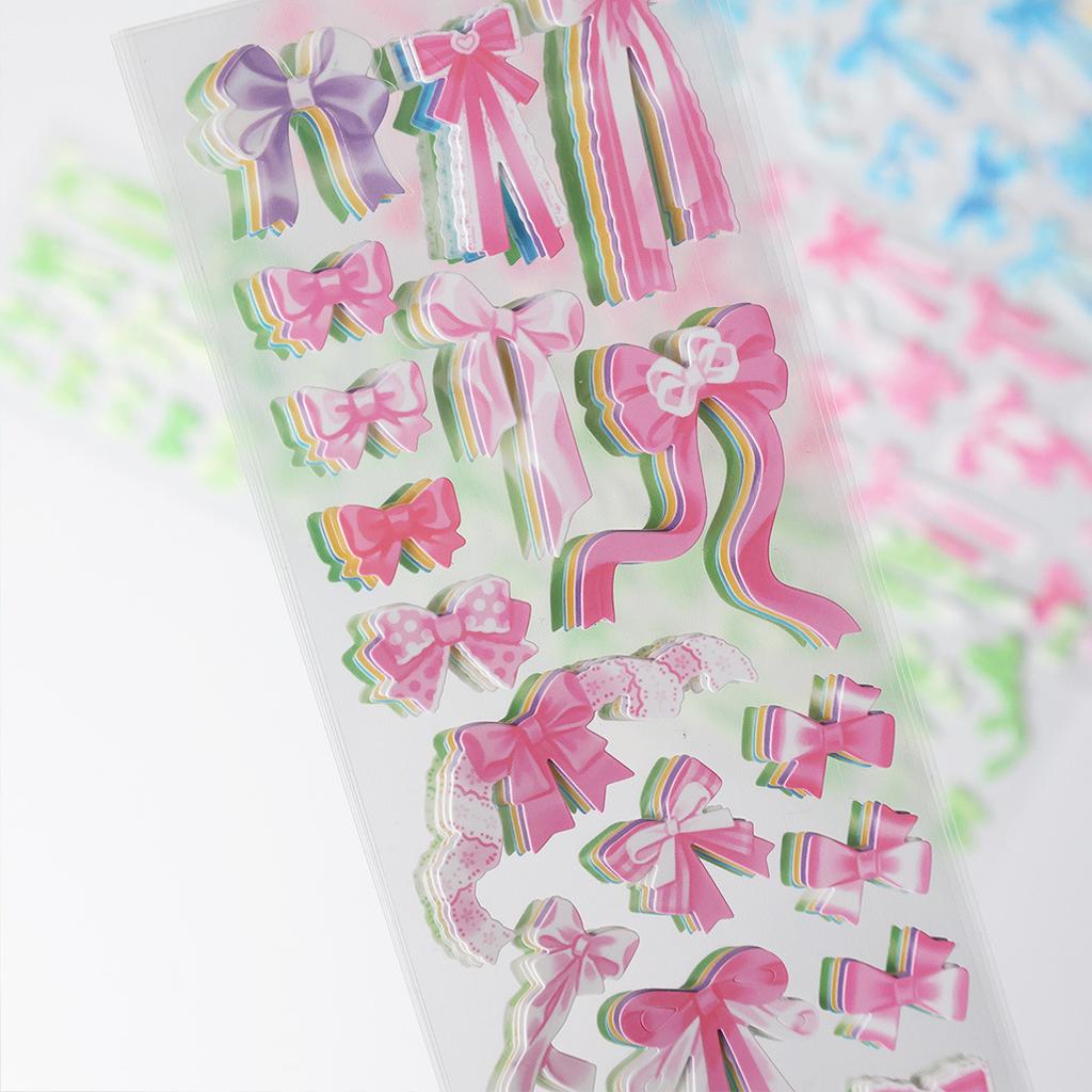 Korean Popular Bow Sticker Versatile Gooka DIY Decorative Material Sticker