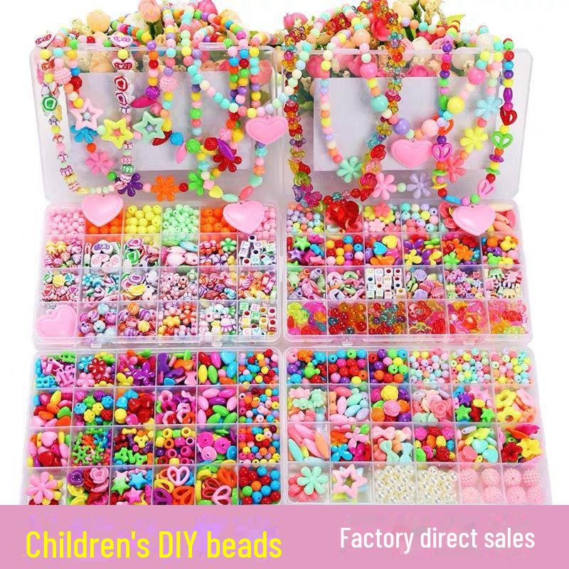 Children's DIY Beaded Bracelet Kit - Educational Handmade Craft for Girls