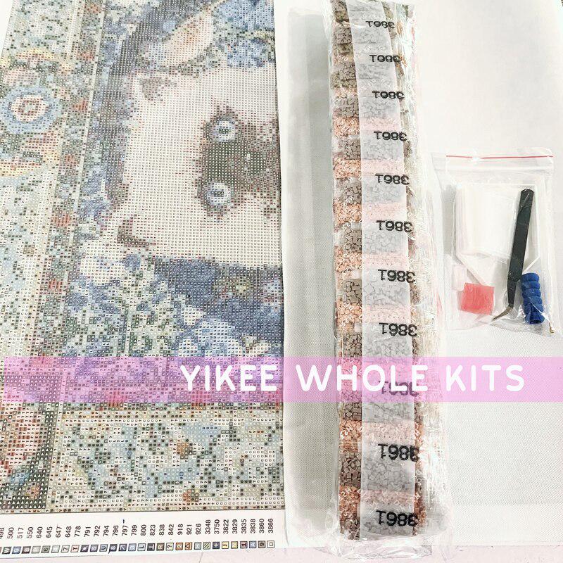 Diamond Embroidery Full Package Flowers Diamond Art Mosaic Crystal Handicraft