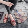 Linen Slippers Women's Summer Indoor Home Home Home Non-slip Couple Cool Slippers Men's Summer Home Silent Soft Slippers
