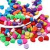 30Pcs Love Heart Beads Polymer Clay Spacer Beads For Jewelry Making DIY Bracelet Necklace