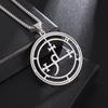 European and American Style New Men Solomon 72 Column Demon God Pattern Steel Pendant with Fashionable Temperament Titanium Steel Necklace for Women