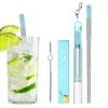 Collapsible Stainless Steel Straw, Reusable Metal Straw, Vista Metal Collapsible Straw | Telescoping Travel Straw with Cleaning Brush for Picnics, Out
