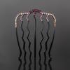 Hair Comb Cubic Zirconic Stable Waved Anti-slip Lightweight Hair Decoration Decorative Smooth Hair Bund Comb Hair Styling Tool