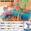3D Puzzle Toys Pretend Play Repair Tool Box Drilling Assembly Educational Toys Children Toys Tool Set Electric Drill Screw Nut