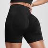 High-Waisted Seamless Cycling Shorts with Hip-Lifting Design - Women's Three-Point Solid Color Yoga Fitness Pants