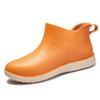 Fashion Rain Shoes Women's Short Tube Water Shoes Outer Wear Work Shoes Car Wash Low Tube Waterproof and Non-slip Rubber Shoes Rain Boots