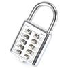 Combination Padlocks Durable Resettable Ten Number Combination Padlock Push Button Coded Lock