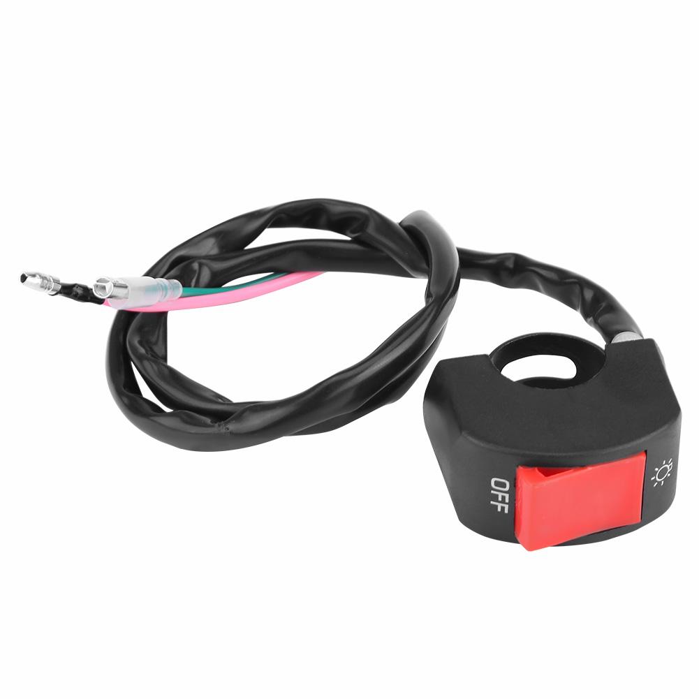 22mm 7 8 Universal Motorcycle Handlebar Switch Headlight Fog Light Switch W ON OFF Button