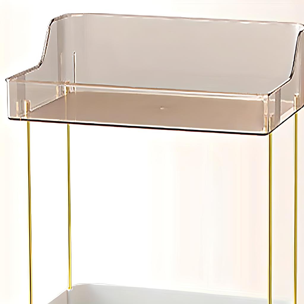 1pc 2 Tier 2 Drawer Cosmetic Organiser, Bathroom Organiser,, Large Skincare Organiser, Exquisite Dresser Organiser