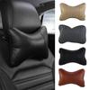Breathable Auto Seat Head Neck Rest Cushion PU Leather Headrest Pillow Pad  Car Accessories