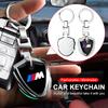 1Pcs Metal Car M LOGO Emblem Key Rings Shield Shaped Keychain for M E46 E90 E60 F10 F30 F20 E39 E36 X5 E70 F25 F15 E53 E92