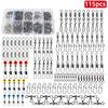 115 Pcs Fishing Connector Set, Quick Change Spinner, Quick Change Spinner, Quick Change Spinner
