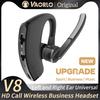 NEW V8 Bluetooth Earphone Wireless Stereo HD Headphones V9 Bluetooth Hands In Car Kit With Mic For iPhone Samsung Huawei Phone