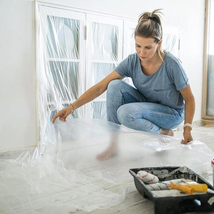 Plastic Protection Tarp 4 X 5 M - 20m² for Painting, DIY and Works