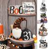 Halloween Tiered Tray Decoration Set Halloween Theme Atmosphere Farmhouse Decor Festive Wooden Home Party Decoration