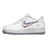 Air Force 1 Low GS Multi Swoosh Kids Sneakers White Aluminum-Blue Black DM9473-100