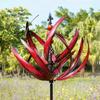 Wind Spinner Metal Windmill 3D Wind Powered Kinetic Sculpture Lawn Metal Wind Solar Spinners Yard and Garden Decor
