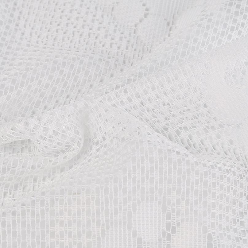 Europe and The United States Lace C-type Lace Kitchen Curtain White Small Door Curtain