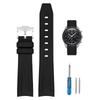 20mm Watch Band for and Rubber Watch Band with Silicone Waterproof and Includes Adjustment Tool and Spring Omega, Swatch, MoonSwatch, Omega,