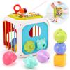 Qizebaby Educational Baby Educational Early Stacking Montessori Shape Color Sensory Musical Instrument Play Entrance Baby Ages Baby/Toddler Toys,