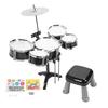 Toddler Jazz Drum Kit Kids Toy Jazz Drum Set Drumming Musical Instrument for Beginners Children