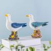Waterproof Resin Seagull Figurine Handmade Seagull Model Ornament Seabird Ornament  Children's Room