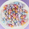 30/50pcs Mixed Loading Cartoon Canvas Elf Cream Glue Resin Accessories DIY Hair Clip Hair Accessories SMT Phone Case Accessories