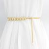 Women's Metal Belt Dress Beaded Artificial Pearl Decoration Waist Chain Fashion