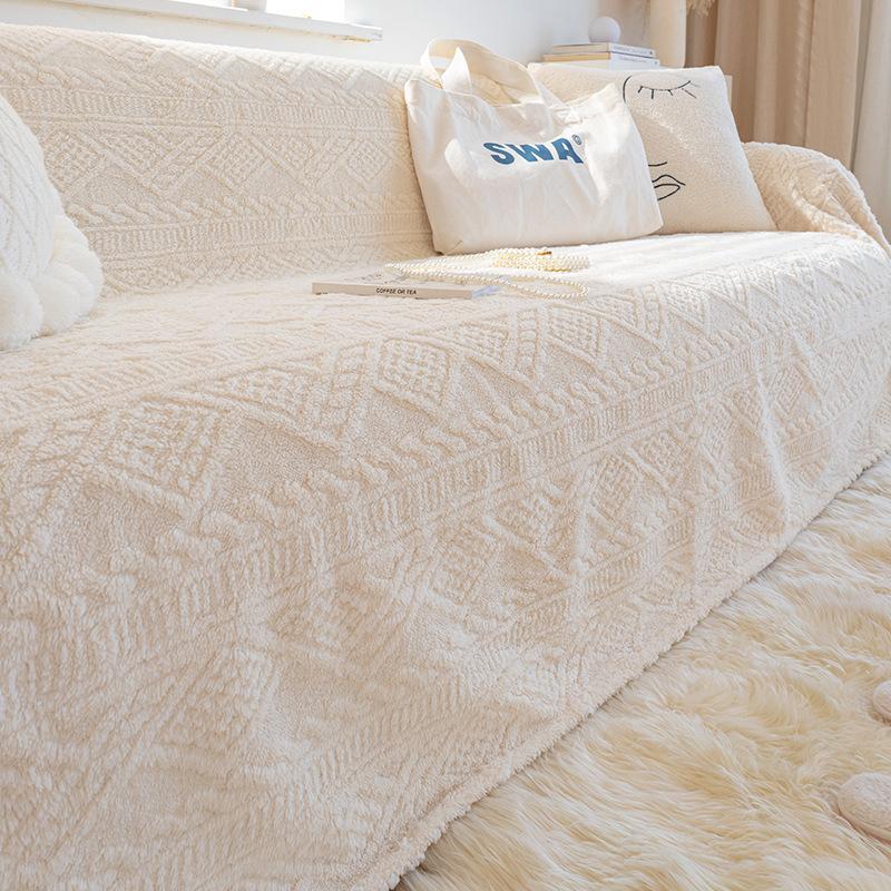 Anti-Cat Scratch Sofa Cover Towel Winter Plush Sofa Cover Cover Full Cover Sofa Blanket Full Cover Cushion