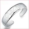 Fashionable and Popular Open Bracelet Lotus Bracelet Silver Plated Jewelry Temperament Women's Bracelet