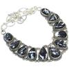 Zebra Jasper Gemstone Handmade Ethnic 925 Silver Necklace 18" JCN353-31