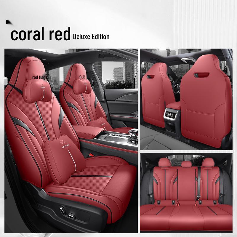 Hongqi H6 Leather Car Seat Cover – Full Surround, Universal Fit for All Seasons, 5-Seat Cars