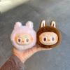 Cartoon Labubu Plush Keychain Kawaii Stuffed Doll Toys Backpack Pendant Decoration Accessories Car Keyring Birthday Gifts