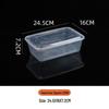 1000/1500ml Rectangular Disposable Food Container with Domed Lid - Thickened Transparent Takeout Box