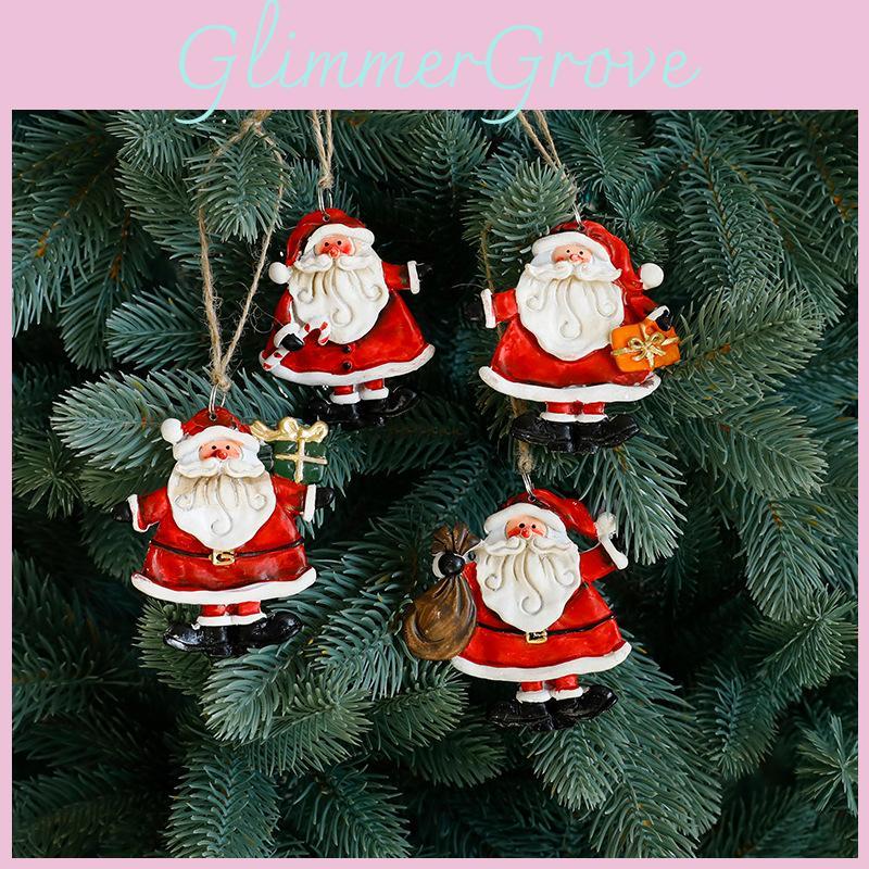 Santa Ornaments Christmas Snowman Gnome Festive Decorations Holiday Supplies