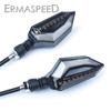 Flexible Motorcycle LED Turn Signal Lights Front Rear Indicators 12V Universal Amber Red Lights For Motorbike Off Road