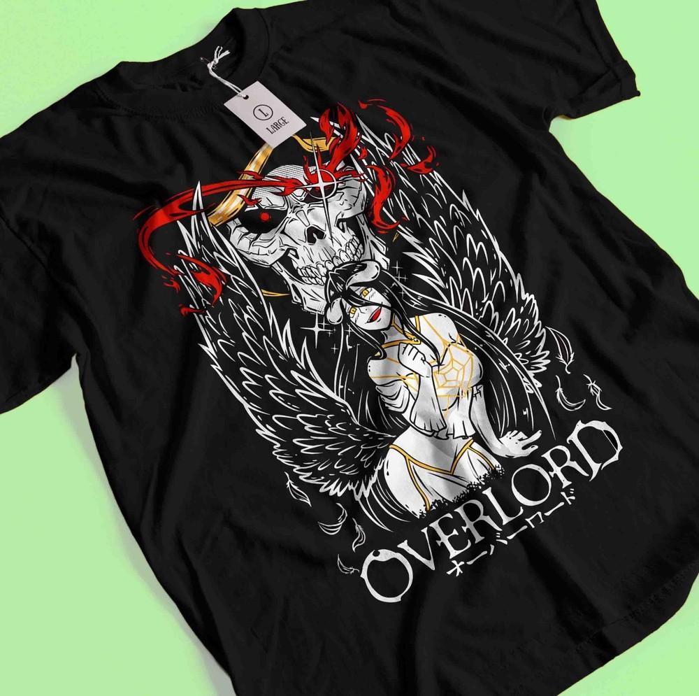 Overlord T-Shirt Ainz Ooal Gown Shirt Albedo Shalltear Bloodfallen Tshirt Anime