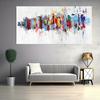 Abstract Colorful Lines Canvas Painting Posters and Prints Fashion Wall Art Pictures for Modern Living Room Cuadros Decor