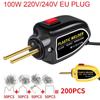 100W Hot Stapler Plastic Welding Machine with 200pcs Hot Staplers Plastic Welder Mini Heat Gun Car Bumper Soldering Iron Staples Repair Tools Kit