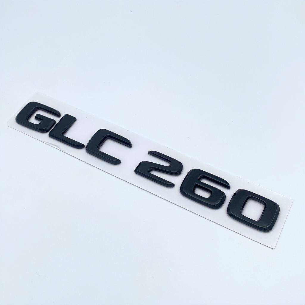 2017 Chrome Black Letters GLC260 GLC300 GLC350 GLC220d GLC350e 4Matic Emblem for Mercedes Benz GLC X253 Car Trunk Logo