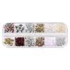 May Brown Self Nail Stone Parts Mini Kit 12 Piece Set MSM01, Mixed Colors, 1 Set