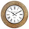 Emboss Metal Analog Wall Clock For Elegant Home Decor, Office, School, Gym, Shop And Gifting || Clock Size - 16 X 16 Inches