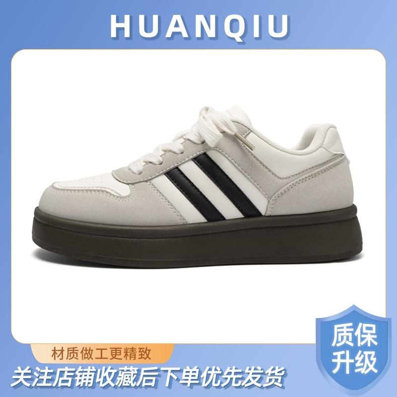 Global Original Little White Shoes for Women ZHQ68119X Spring New Versatile Thick-soled Niche Casual Sports Board Shoes for Women