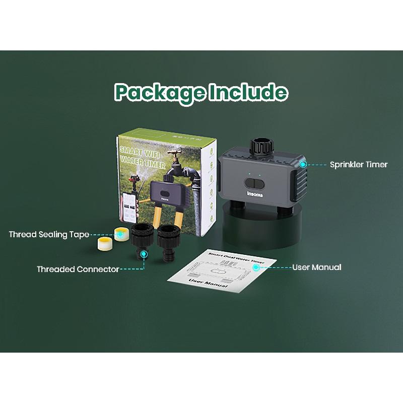 Garden Irrigation Watering System, Automatic Water Timer, Remote Sprinkler Programmer