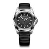 Quartz Black Black Rubber Stainless Steel 200m Water Shock Interchangeable Swiss Inox I.N.O.X. Men's Watch, 41mm, Dial, Strap, Analog,