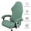Gaming Chair Cover Thickened Elastic Chair Protection Deformation Zipper Closure Solid Color