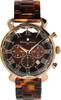 Watch Multifaceted Glass Chronograph Acetate Belt Gradient Brown [Salvatore Mara] Men's SM19104A-PGBR